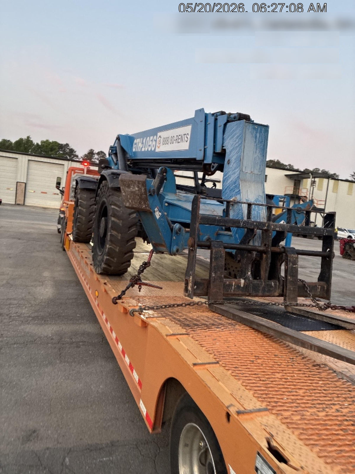 2019 Genie GTH-1056 Canopy, Solid RT Tires, LED Work Lights, Beacon 60" QA Carriage, 60" Forks
