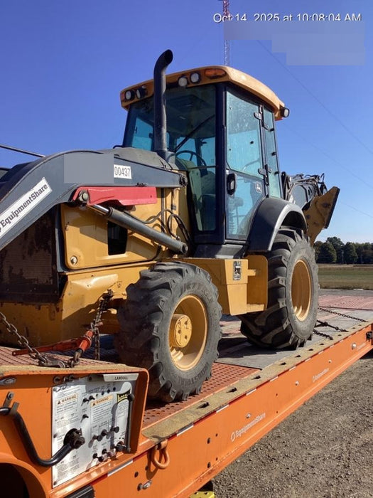 2020 John Deere 410L - Extendable Stick Cab/Heat/Air, 4WD, Extendable Stick, Pilot Controls, 2 Way Hydraulics, TAG Manual QC