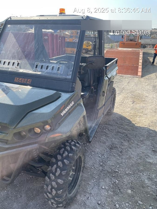 2021 Yanmar YU1000 Canopy, Steel Wheel, Poly WindShield, Beacon, Backup Alarm