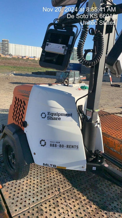 2024 Generac MLT2 Diesel, Flex Switch 120V Input, Powerzone Controller, 
(4) 320W LED Lights, 4kW Generator, 39.9 Gal Fuel Tank, 2" Ball, T3