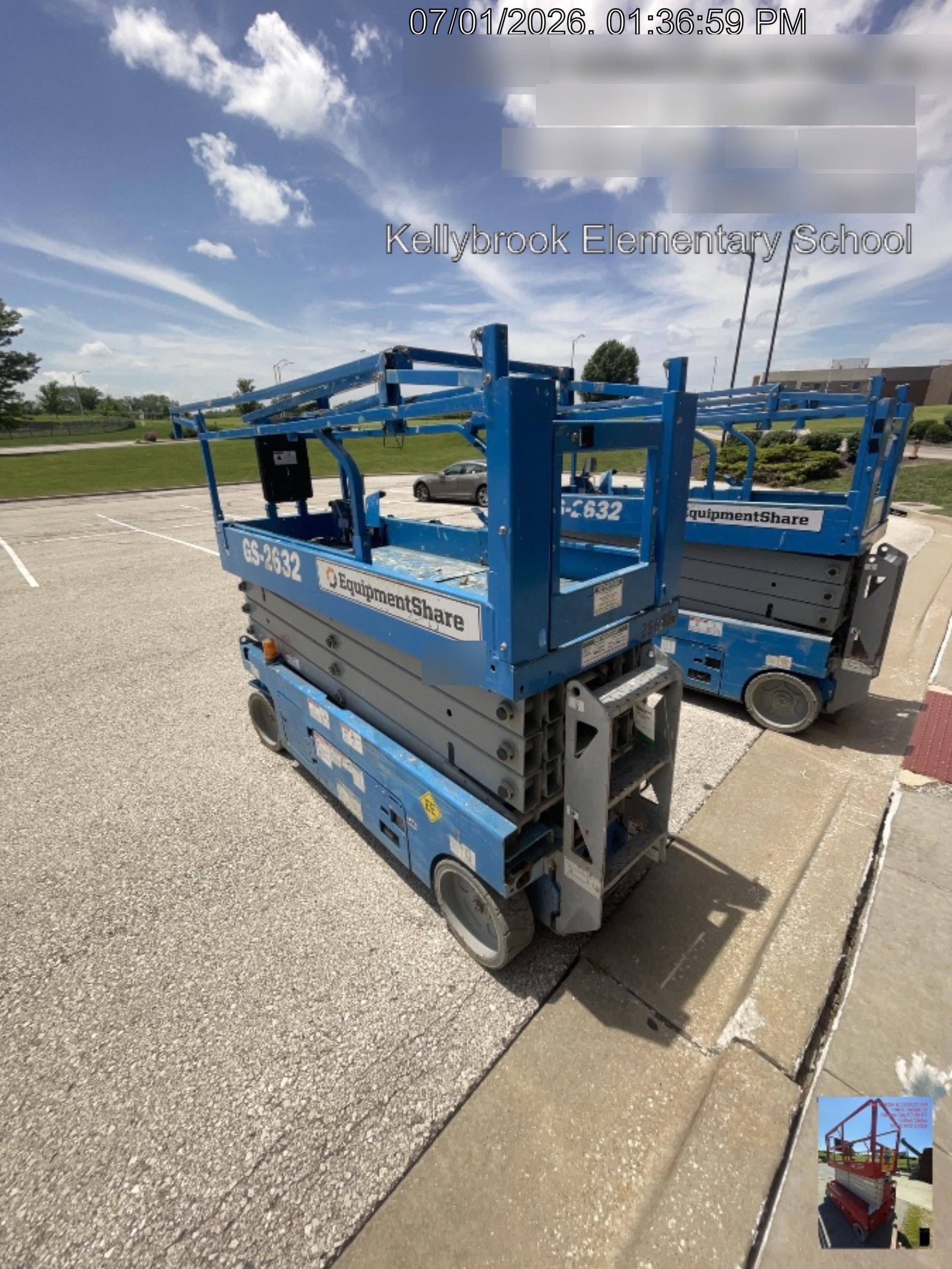 2019 Genie GS-2632 Folding Rails, Swing Gate, EE Rated