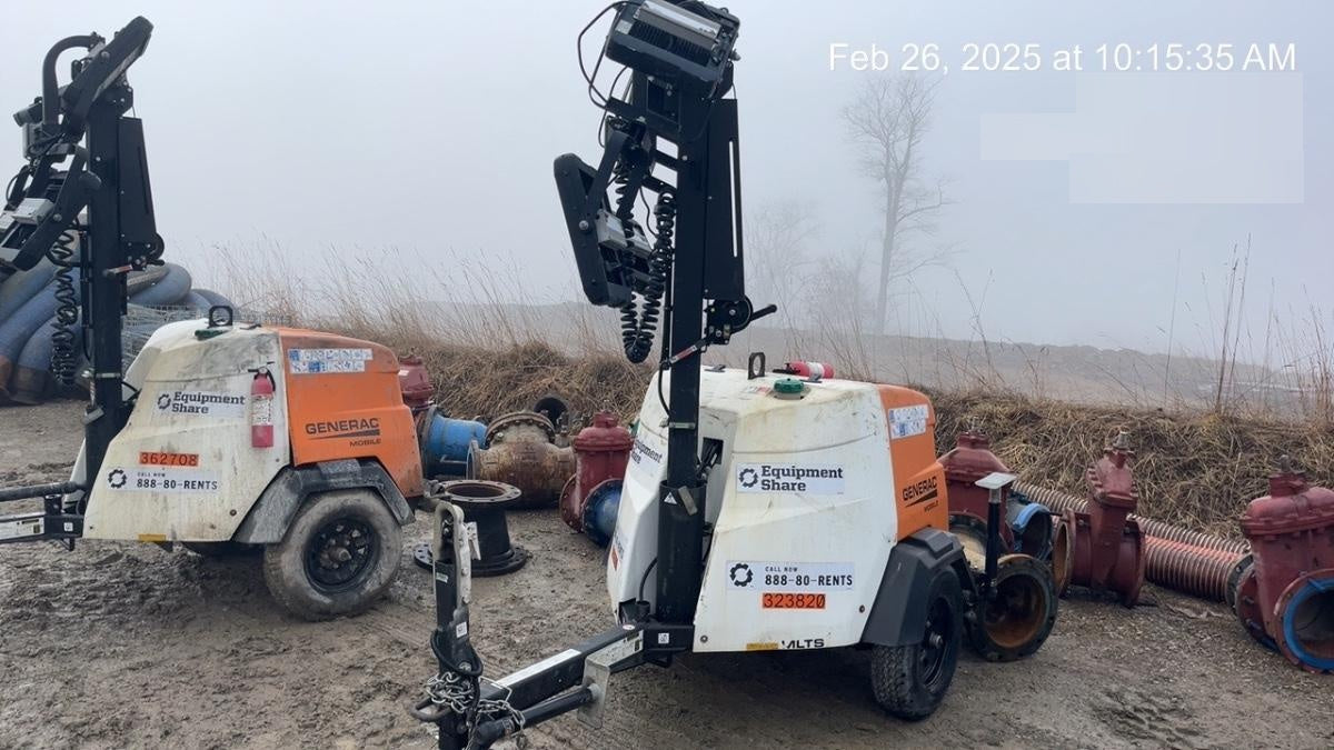 2023 Generac MLT2 Diesel, Flex Switch 120V Input, Powerzone Controller, (4) 320W LED Lights, 4kW Generator, 39.9 Gal Fuel Tank, 2" Ball, T3