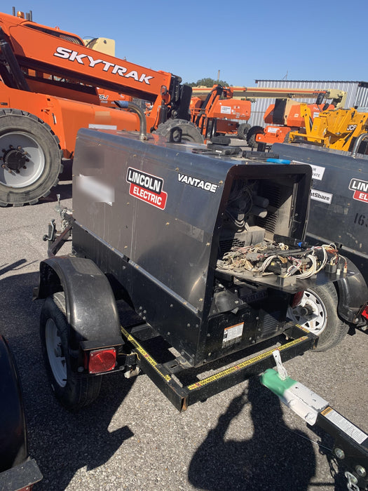 2019 Lincoln Electric Vantage 322 Ready-Pak 3, Two Wheel Trailer, Fender and Light Kit, Cable Rack