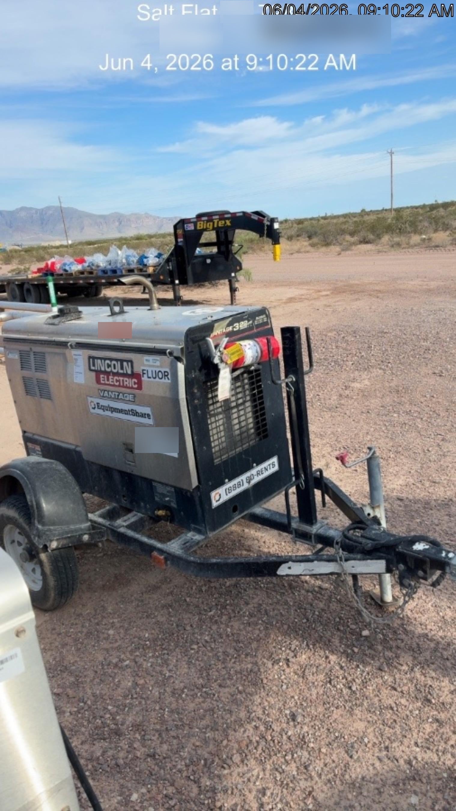 Lincoln Electric Vantage 322 Lincoln Vantage 322 Welder Ready Pak 3 - Vantage 322, Trailer