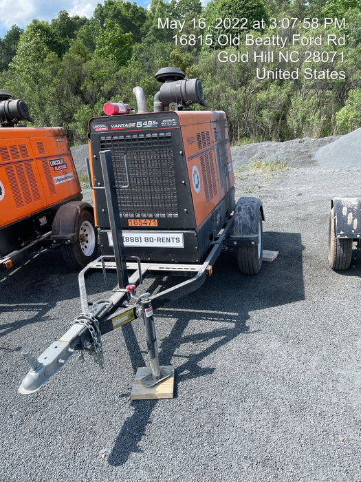 2021 Lincoln Electric Vantage 549X Ready Pak 3, ORANGE (includes trailer, cable rack, fender light kit)