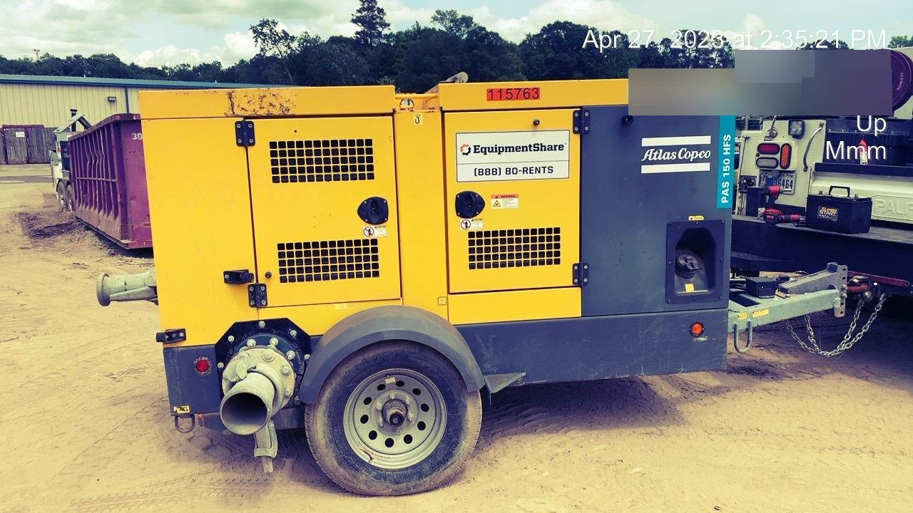 2020 ATLAS COPCO PAS 150 HF CS Enclosed