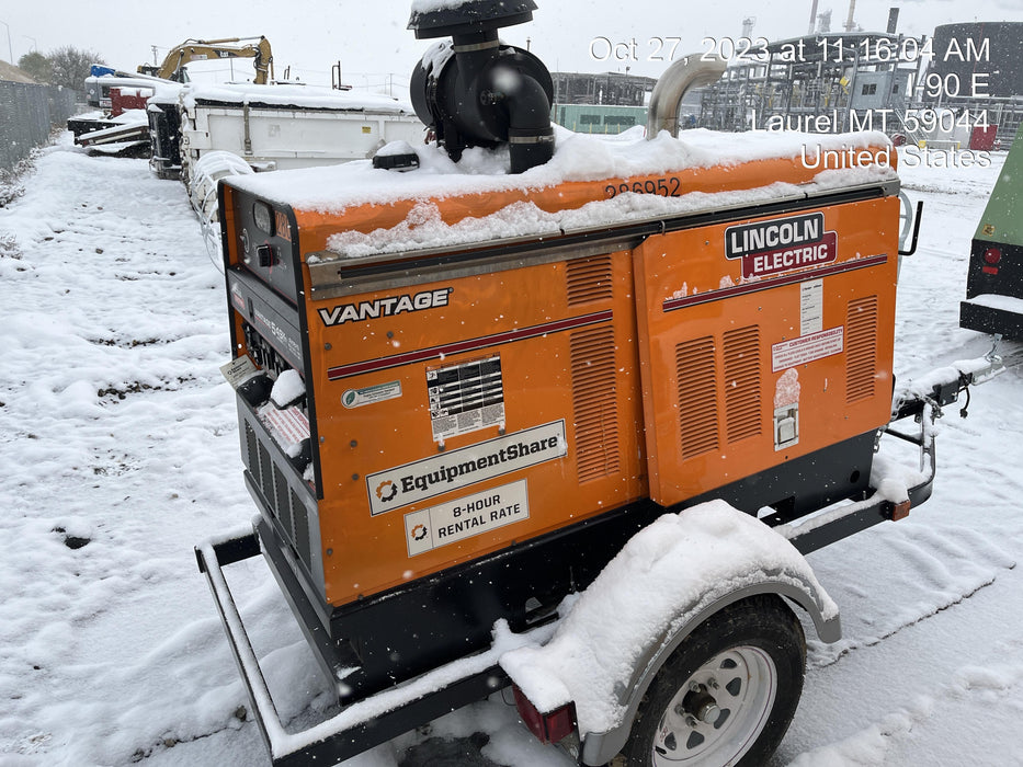 2022 Lincoln Electric Vantage 549X Crosslink Technology, Trailer Mounted, ES Decals, T3