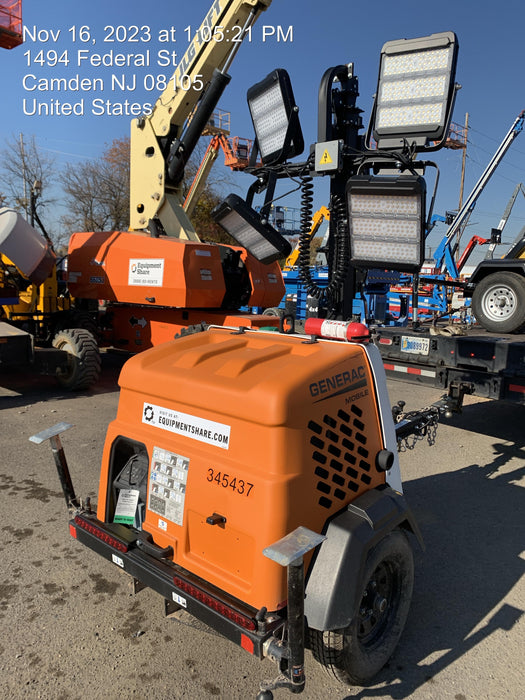 2023 Generac MLT2 Diesel, Flex Switch 120V Input, Powerzone Controller, (4) 320W LED Lights, 4kW Generator, 39.9 Gal Fuel Tank, 2" Ball, T3