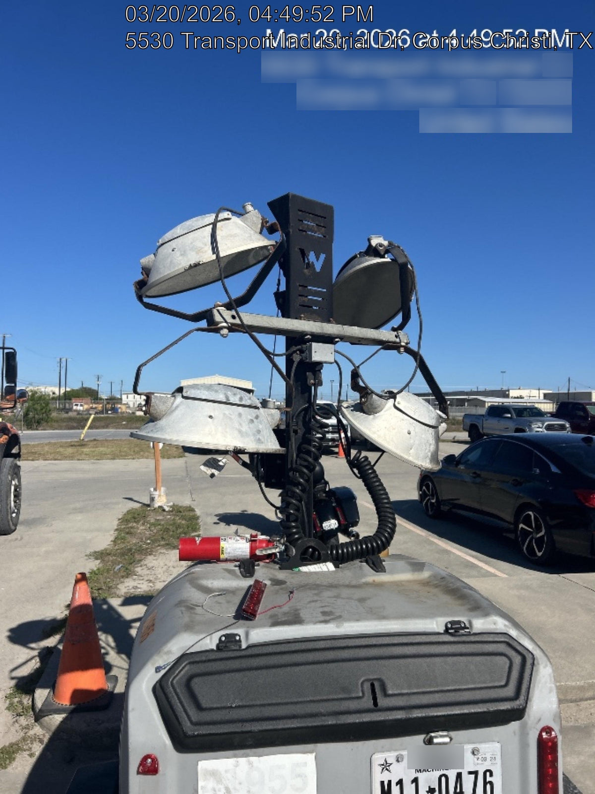 Wacker Neuson LTV6K-MH Power mast, 1100W MH, Fuel Sensors, Wiring Harness