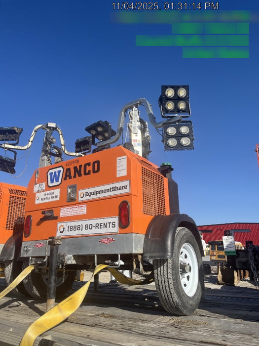 2024 Wanco WLTT-4MM4K Diesel, Deep Sea Controller, Shore Power Plug, Auto Start, (4) 350W LED Floodlights, 4kW Generator, 60 Gal Fuel Tank, 2" Ball, T3