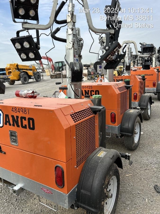 2025 Wanco WLTT-4MM4K Diesel, Mitsubishi L2E, 9.0HP @1800 rpm, Deep Sea Controller, Shore Power Plug, Auto Start, (4) 350W LED Floodlights, 4kW Generator, 60 Gal Fuel Tank, 2" Ball, T3