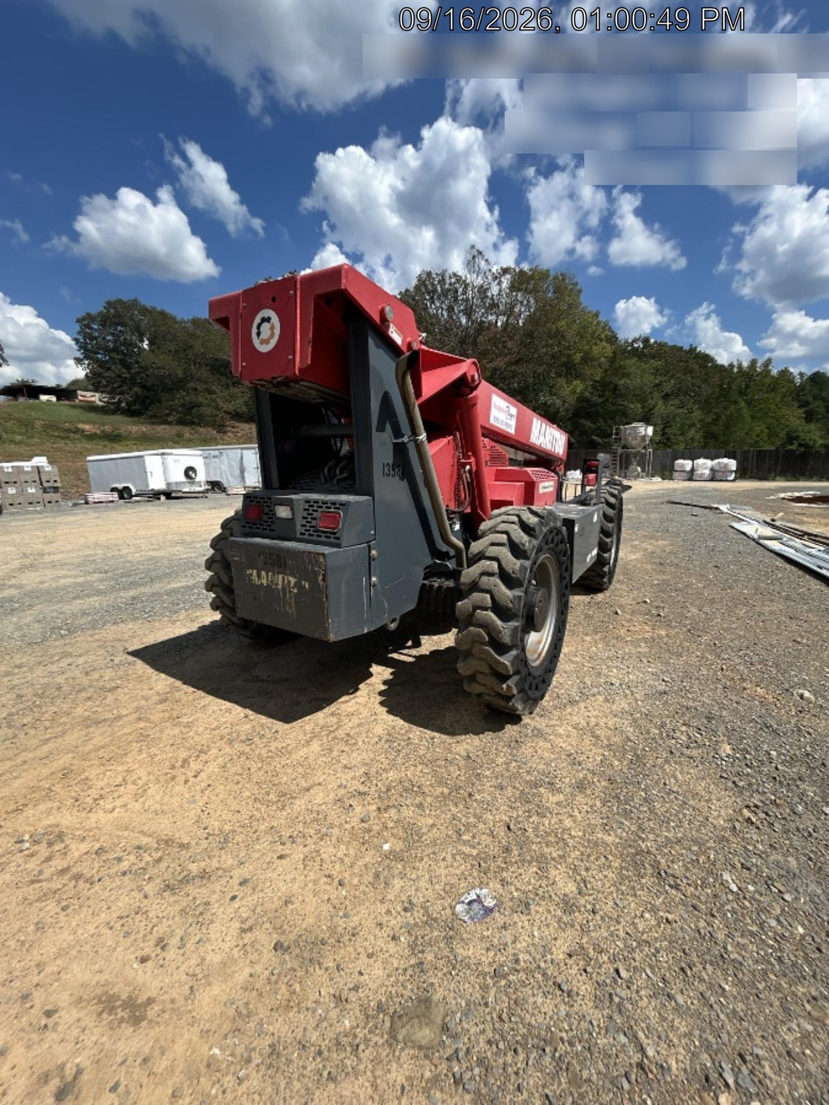 2018 Manitou MTA10055 MTA10055 - 74 HP T4, Canopy, Worklights/Strobe, Beacon, 66" Carriage, 60" Forks, Solid Tires, Lift Hook, Aux Hydraulics