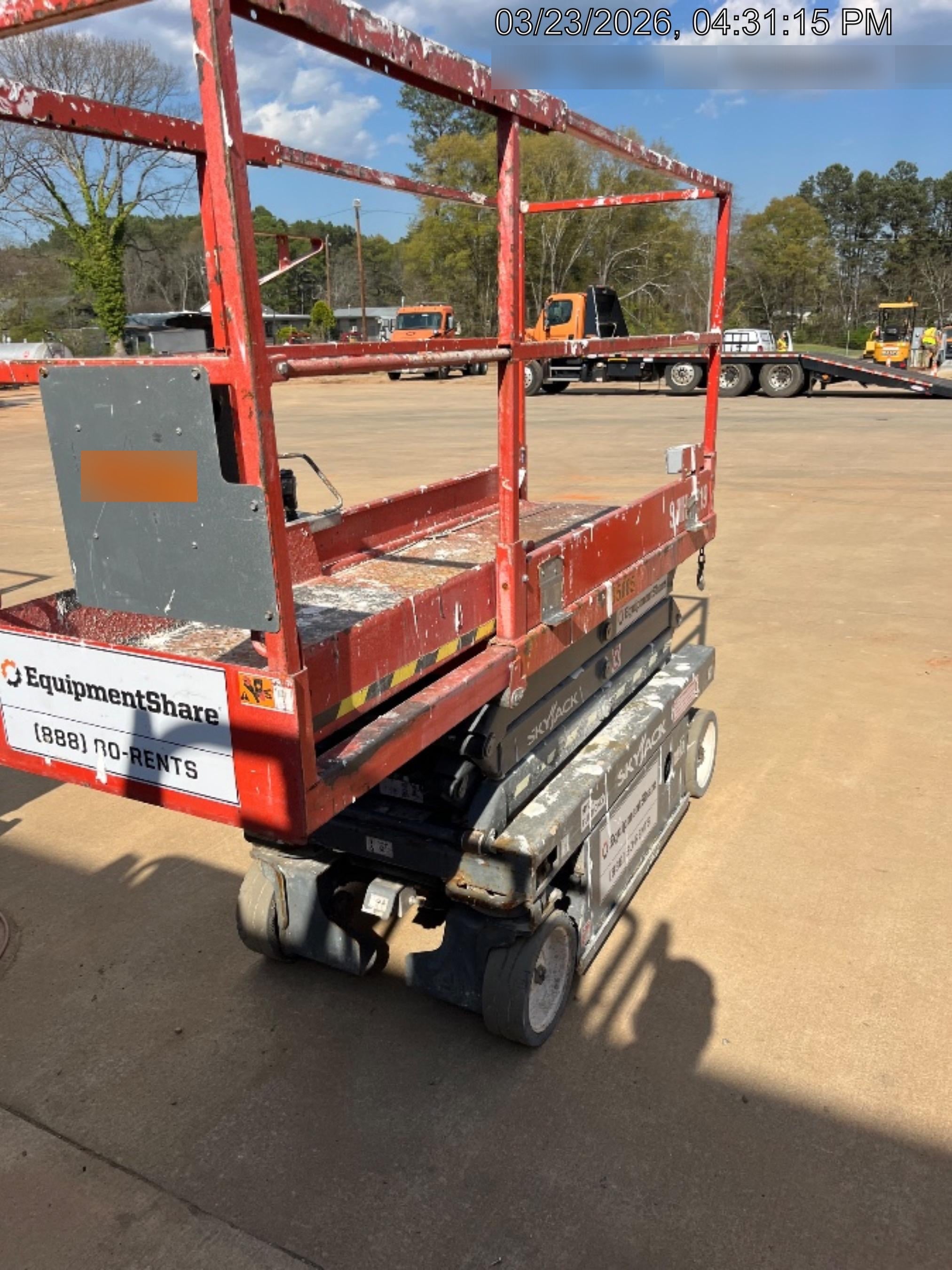 2019 Skyjack SJIII-3219 Standard Options, Trojan Batteries
