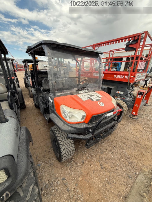 2022 Kubota RTV-X1140W-H Plastic Canopy, Windshield Acrylic Clear, LED Strobe Light, Wire Harness Kit, Back up Alarm