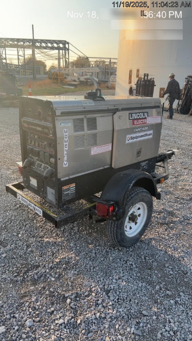 2021 Lincoln Electric Vantage 322 Vantage 322 Ready Pak 3 w/ Decals, ORANGE (includes trailer, cable rack, fender light kit) NO Telematics