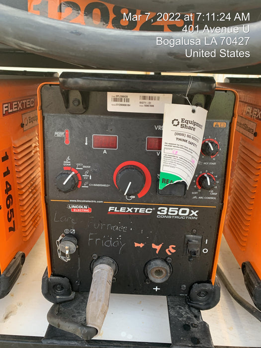 2020 LINCOLN ELECTRIC FLEXTEC 350X