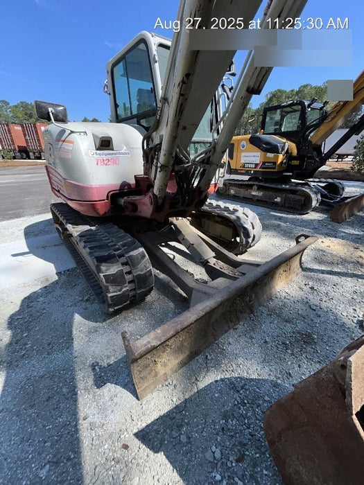 2019 Takeuchi TB290 Cab, AC, Rubber Tracks, Dozer Blade, Travel Alarm, Control Pattern Change Valve, Auxiliary Hydraulics w/18" Quick Coupler Bucket with teeth, 6.2 cu. ft. capacity/24" Quick Coupler Bucket with teeth, 8.6 cu. ft. capacity/36" Quick Coupler Bucket with teeth, 13.4 cu. ft. capacity, Quick Coupler, Hydraulic Thumb Installed