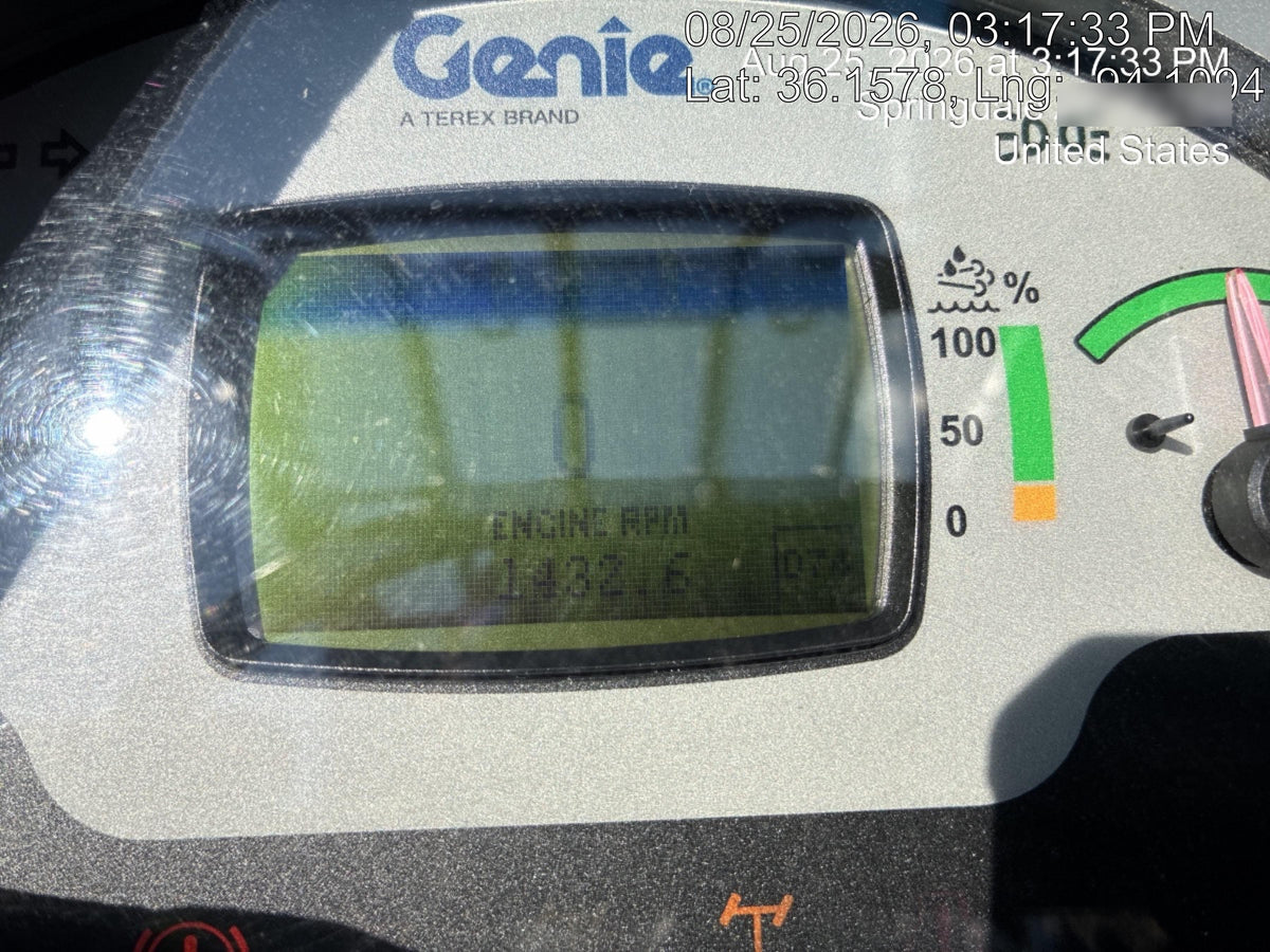 2018 Genie GTH-844 Genie GTH-844 w/ROPS, Work Lights, Solid Tires, RH Cab Mesh, Beacon, 60" Carriage and Forks