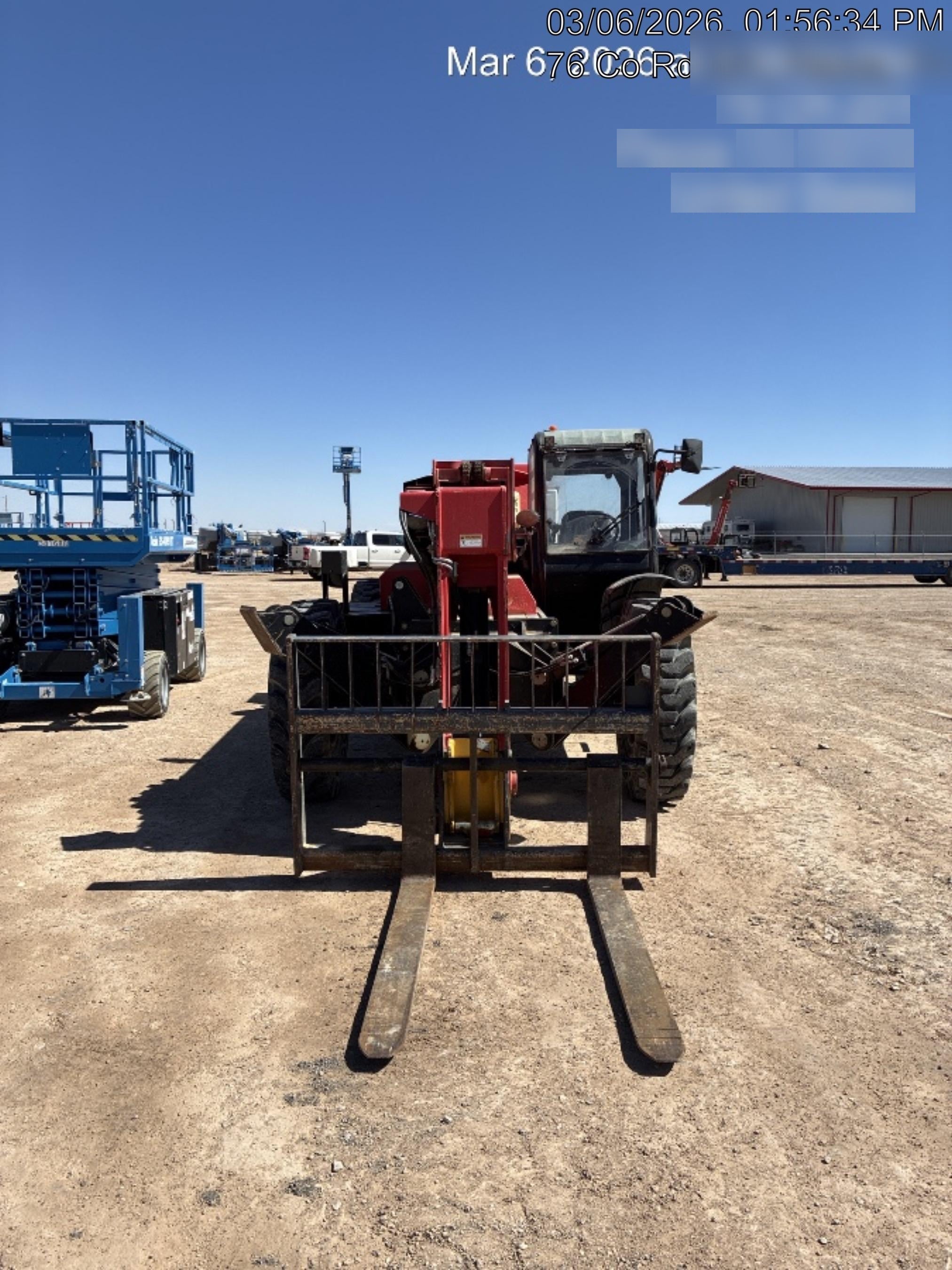 2019 Manitou MTA12042 120hp T4F, Cab/Heat/Air, Cab and Boom LED work lights, Auxiliary Hydraulics, Solid Tires, Amber strobe, Lift Hook 66" Carriage, 60" Forks