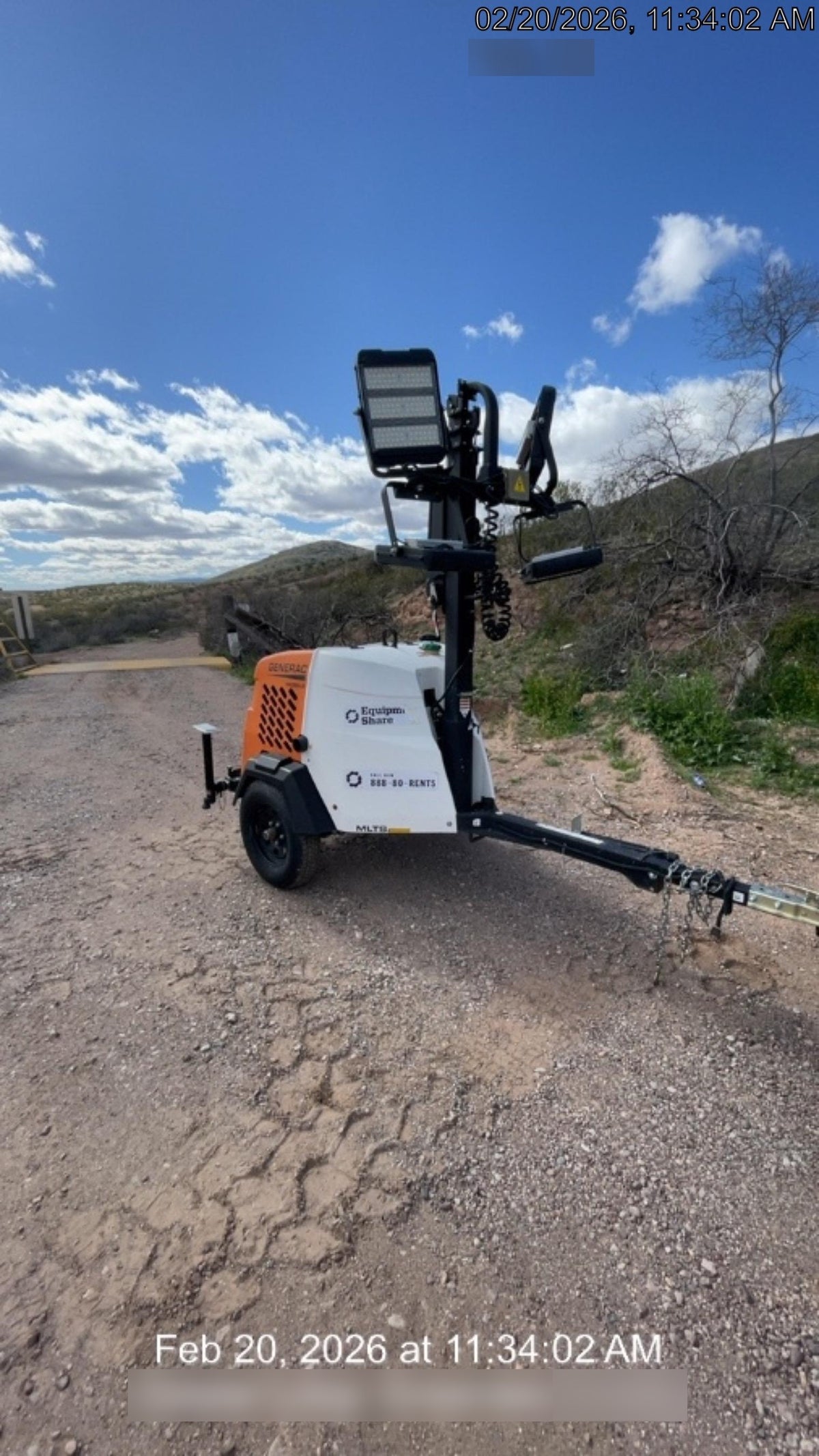 2024 Generac MLT2 Diesel, Flex Switch 120V Input, Powerzone Controller, 
(4) 320W LED Lights, 4kW Generator, 39.9 Gal Fuel Tank, 2" Ball, T3