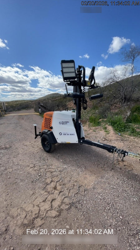 2024 Generac MLT2 Diesel, Flex Switch 120V Input, Powerzone Controller, 
(4) 320W LED Lights, 4kW Generator, 39.9 Gal Fuel Tank, 2" Ball, T3