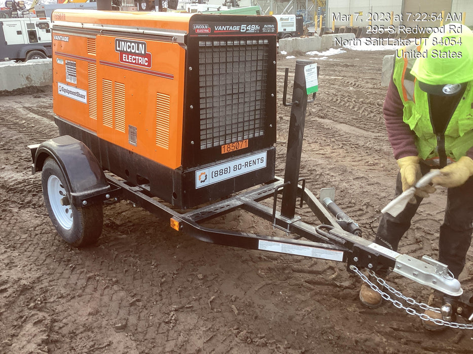2021 Lincoln Electric Vantage 549X Ready Pak 3, ORANGE (includes trailer, cable rack, fender light kit)