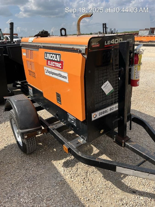 2022 Lincoln Electric LE400 Kubota V1505, Trlr, Cable Rack, Light Kit, ES Decals, T3