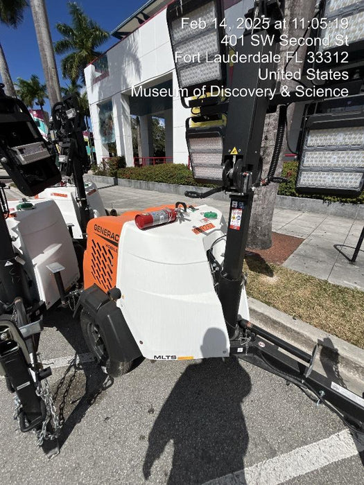 2025 Generac MLTS-4 Diesel, Mitsubishi L2E, 7.1 hp @1800 rpm, Flex Switch 120V Input, Powerzone Controller, (4) 320W LED Lights, 4kW Generator, 39.9 Gal Fuel Tank, 2" Ball, T3, ES Decals