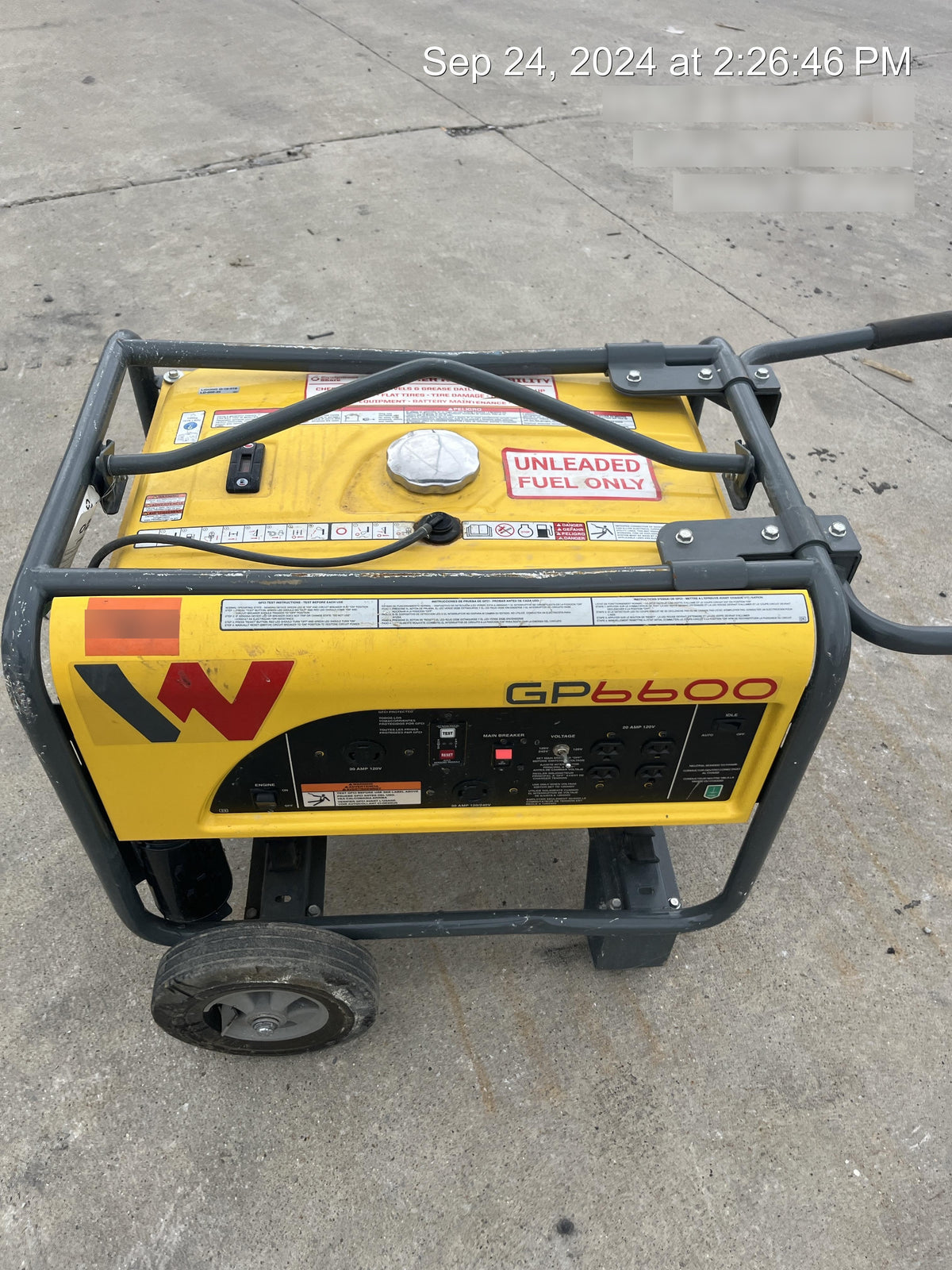 2020 WACKER NEUSON GP6600A