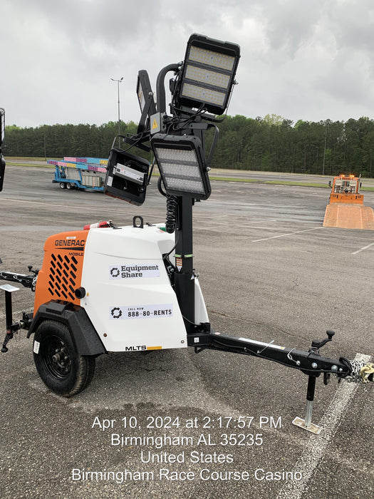 2024 Generac MLT2 Diesel, Flex Switch 120V Input, Powerzone Controller, 
(4) 320W LED Lights, 4kW Generator, 39.9 Gal Fuel Tank, 2" Ball, T3