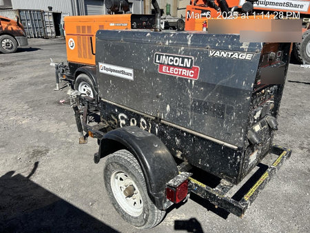 2019 Lincoln Electric Vantage 322 Ready-Pak 3, Two Wheel Trailer, Fender and Light Kit, Cable Rack