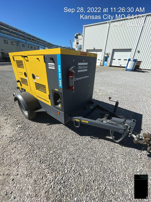 2021 ATLAS COPCO PAS 100 HF CS Enclosed