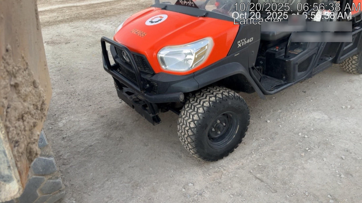 2022 Kubota RTV-X1140W-H Plastic Canopy, Windshield Acrylic Clear, LED Strobe Light, Wire Harness Kit, Back up Alarm