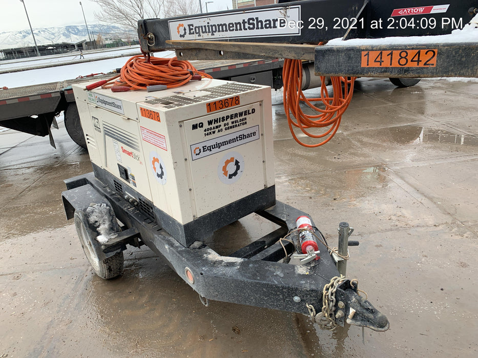 2020 Multiquip DLW400ESA4 400 amp Welder, 14kW, 120/240V, T4F Kubota, Trailer