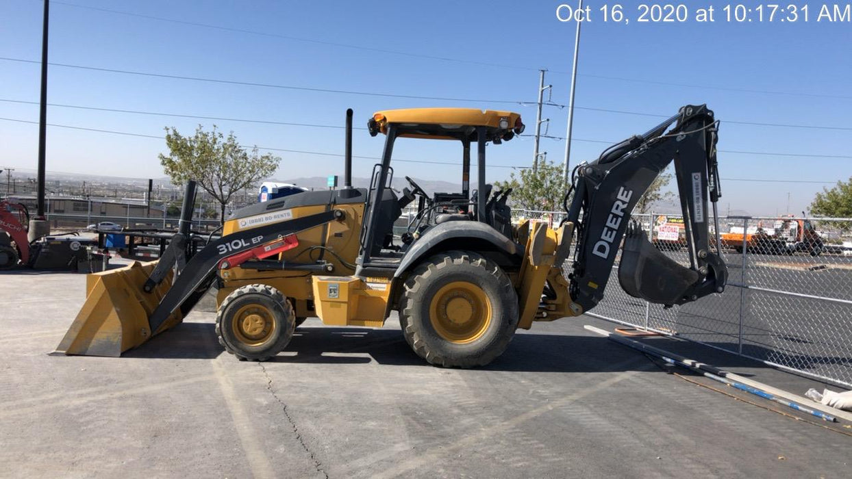 2020 John Deere 310LEP Canopy, 4WD, Standard Stick, Pilot Controls, 2 Way Hydraulics, TAG Manual QC