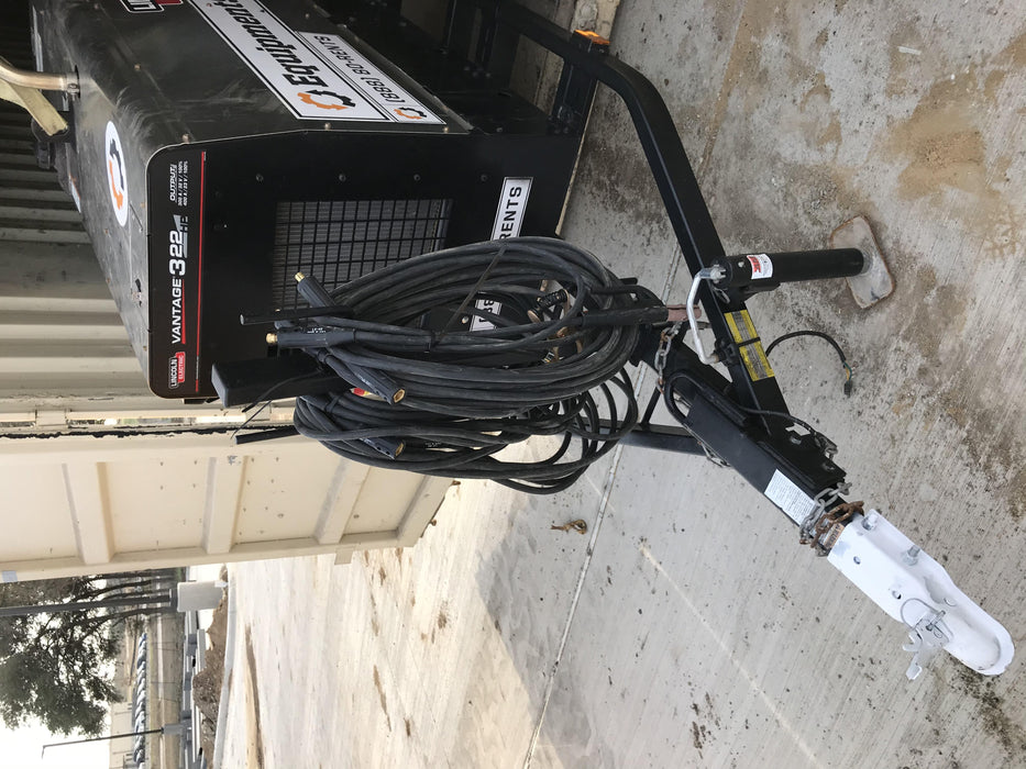 2019 Lincoln Electric Vantage 322 Lincoln Vantage 322 Welder w/Trailer, Light Kit, Cable Rack