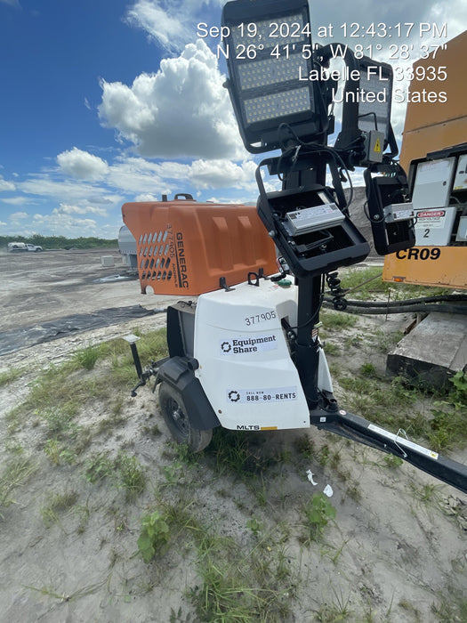 2023 Generac MLT2 Diesel, Flex Switch 120V Input, Powerzone Controller, 
(4) 320W LED Lights, 4kW Generator, 39.9 Gal Fuel Tank, 2" Ball, T3