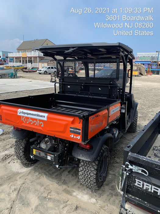 2021 Kubota RTV-X1140W-H Plastic Canopy, Windshield Acrylic Clear, LED Strobe Light, Wire Harness Kit, Back up Alarm