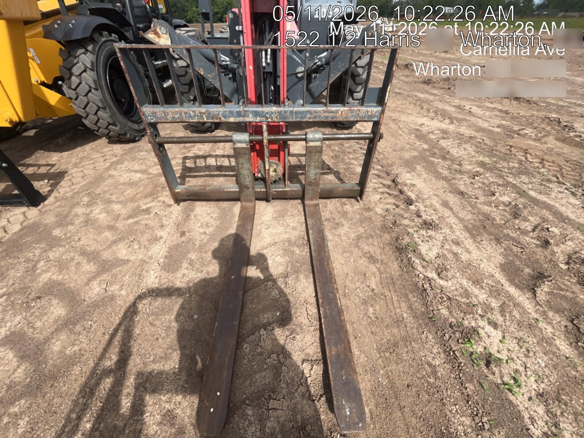 2018 Manitou MTA10055 Manitou MTA 10055 w/Cab/Heat/AC, Work Lights/Strobe, Aux Hyd, Solid Tires, Lift Hook, 66" Carriage, 60" Forks
