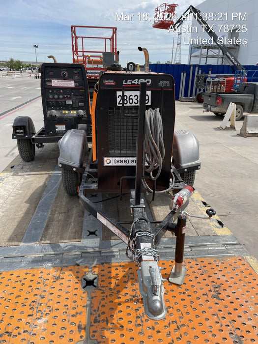 2022 Lincoln Electric LE400 Kubota V1505, Trlr, Cable Rack, Light Kit, ES Decals, T3