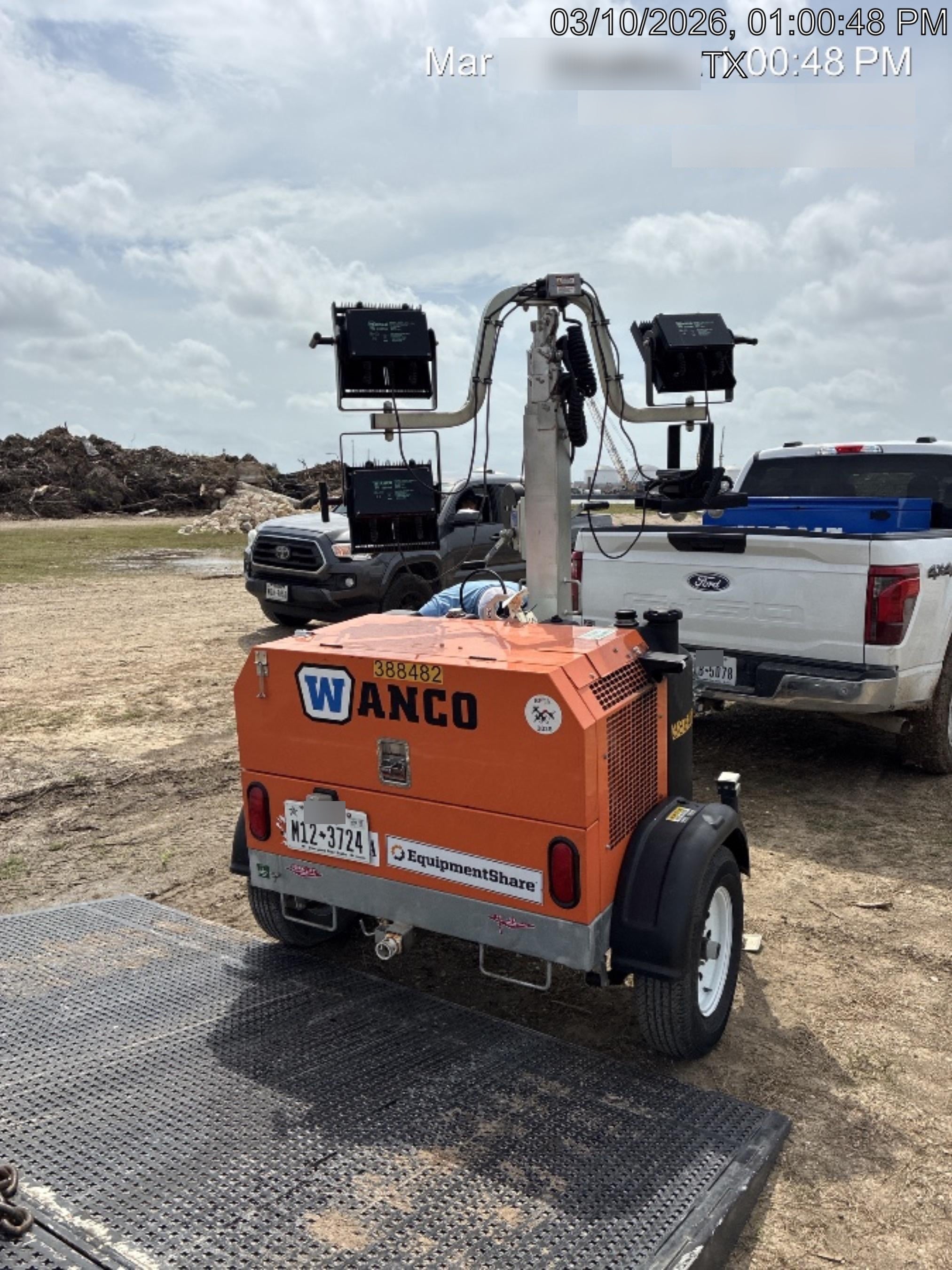 2024 Wanco WLTT-4MM4K Diesel, Deep Sea Controller, Shore Power Plug, Auto Start, (4) 350W LED Floodlights, 4kW Generator, 60 Gal Fuel Tank, 2" Ball, T3
