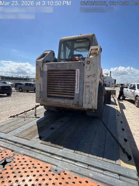 2019 Takeuchi TL8 Cab, Heat/AC, Defroster, 15" Wide Rubber Tracks, Back-up Alarm, Front & Rear Working Lights, Auxiliary Hydraulics, Two-Speed Travel, Electronic Monitoring System, Hydraulic Universal Quick Hitch 76" HD Dirt Bucket with 8 Teeth, 20.3 cubic feet Capacity