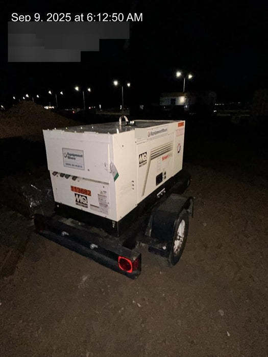 2020 Multiquip DLW400ESA4 400 amp Welder, 14kW, 120/240V, T4F Kubota, Trailer