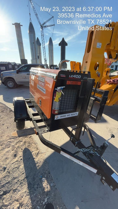 2022 Lincoln Electric LE400 Kubota V1505, Trlr, Cable Rack, Light Kit, ES Decals, T3