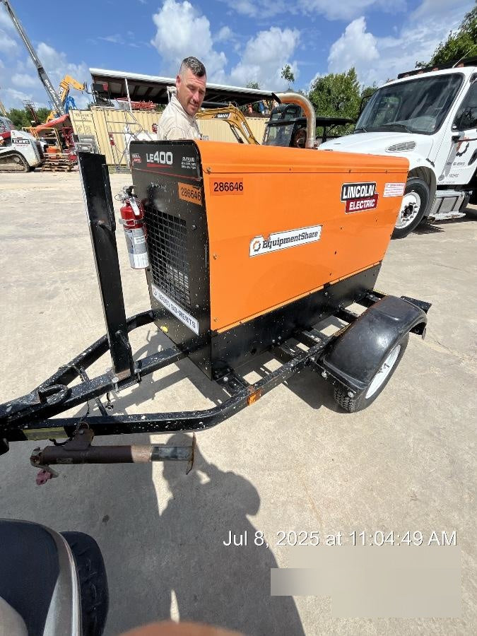 2022 Lincoln Electric LE400 Kubota V1505, Trlr, Cable Rack, Light Kit, ES Decals, T3