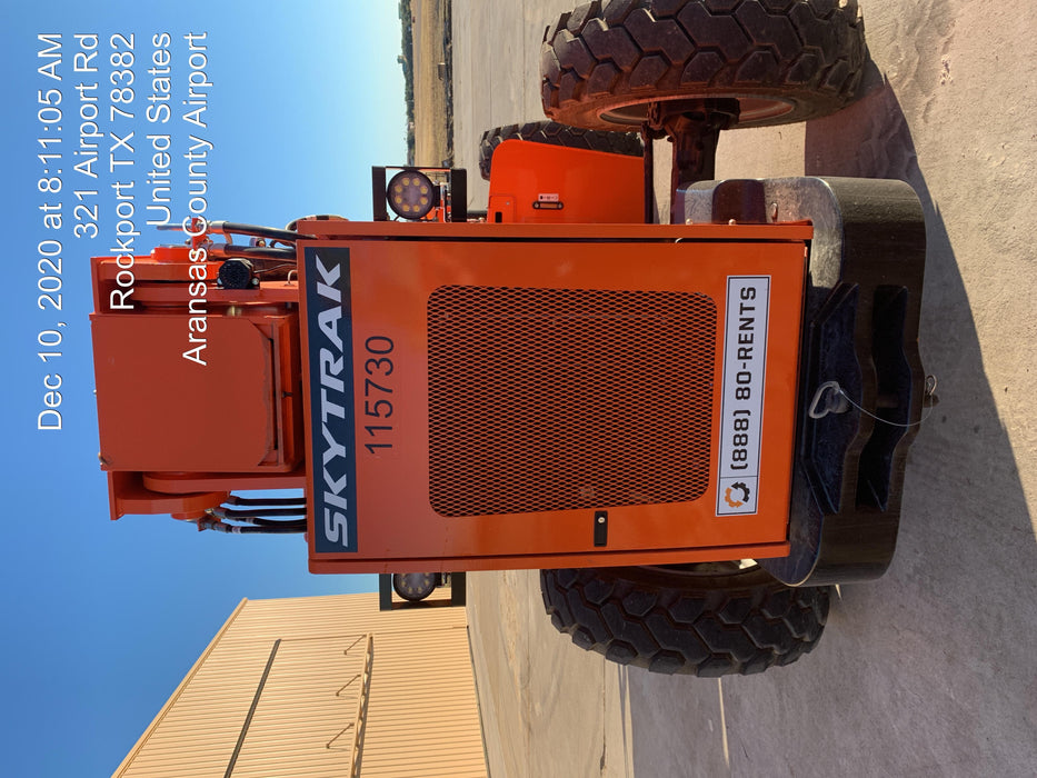 2020 Skytrak 8042 74 Hp, FF Tires, Work Lights, Beacon, Aux Hydraulics, Back up Alarm, Lifting Eye, ES Decals