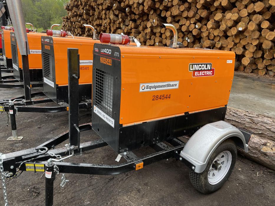 2022 Lincoln Electric LE400 Kubota V1505, Trlr, Cable Rack, Light Kit, ES Decals, T3