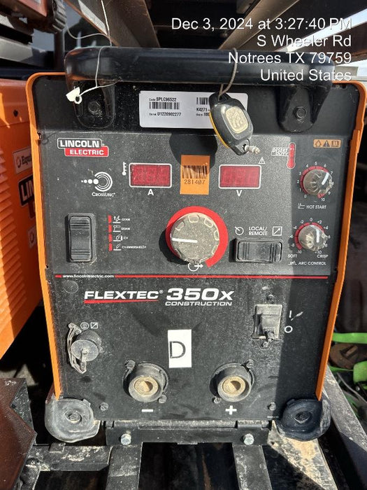 2022 LINCOLN ELECTRIC FLEXTEC 350X