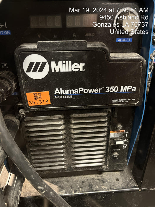2023 MILLER ELECTRIC AlumaPower 350 MPA