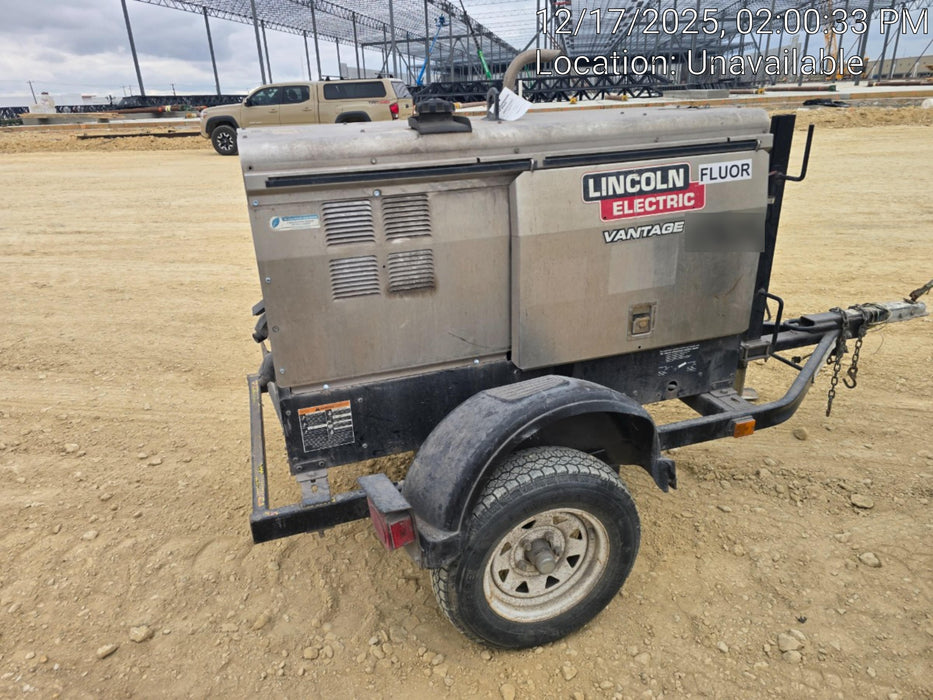 2018 Lincoln Electric Vantage 322 Lincoln Vantage 322 Welder Ready Pak 3 - Vantage 322, Trailer, Fender and light kit, Cable rack